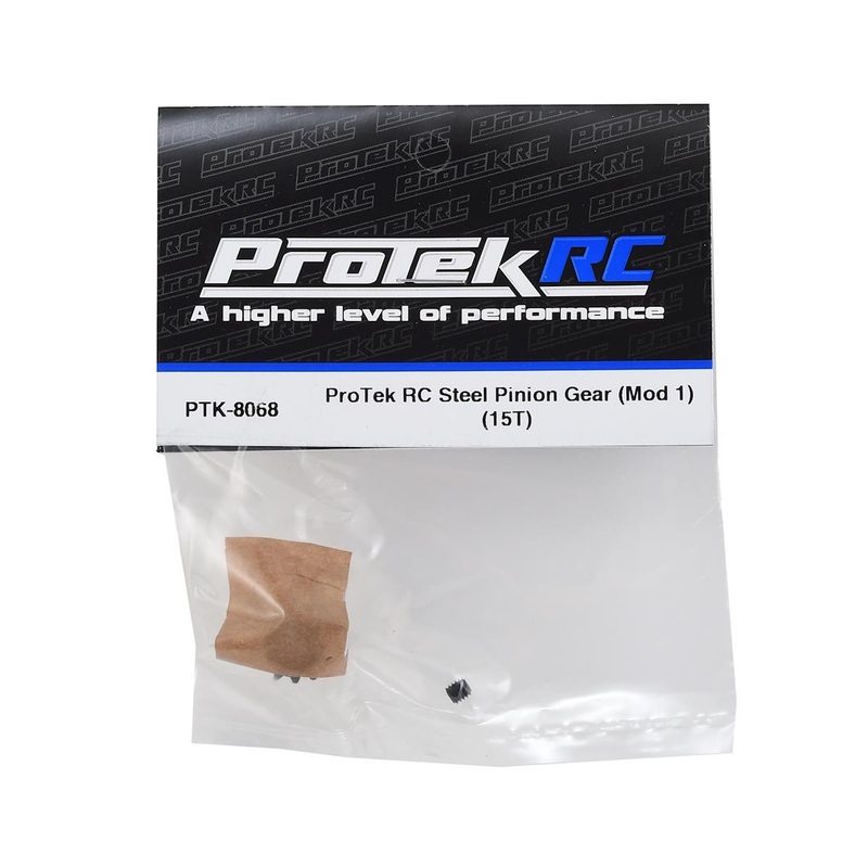 PTK-8068, ProTek RC Steel Mod 1 Pinion Gear (5mm Bore) (15T)